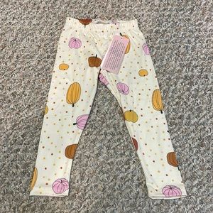 Dot dot smile pumpkin leggings